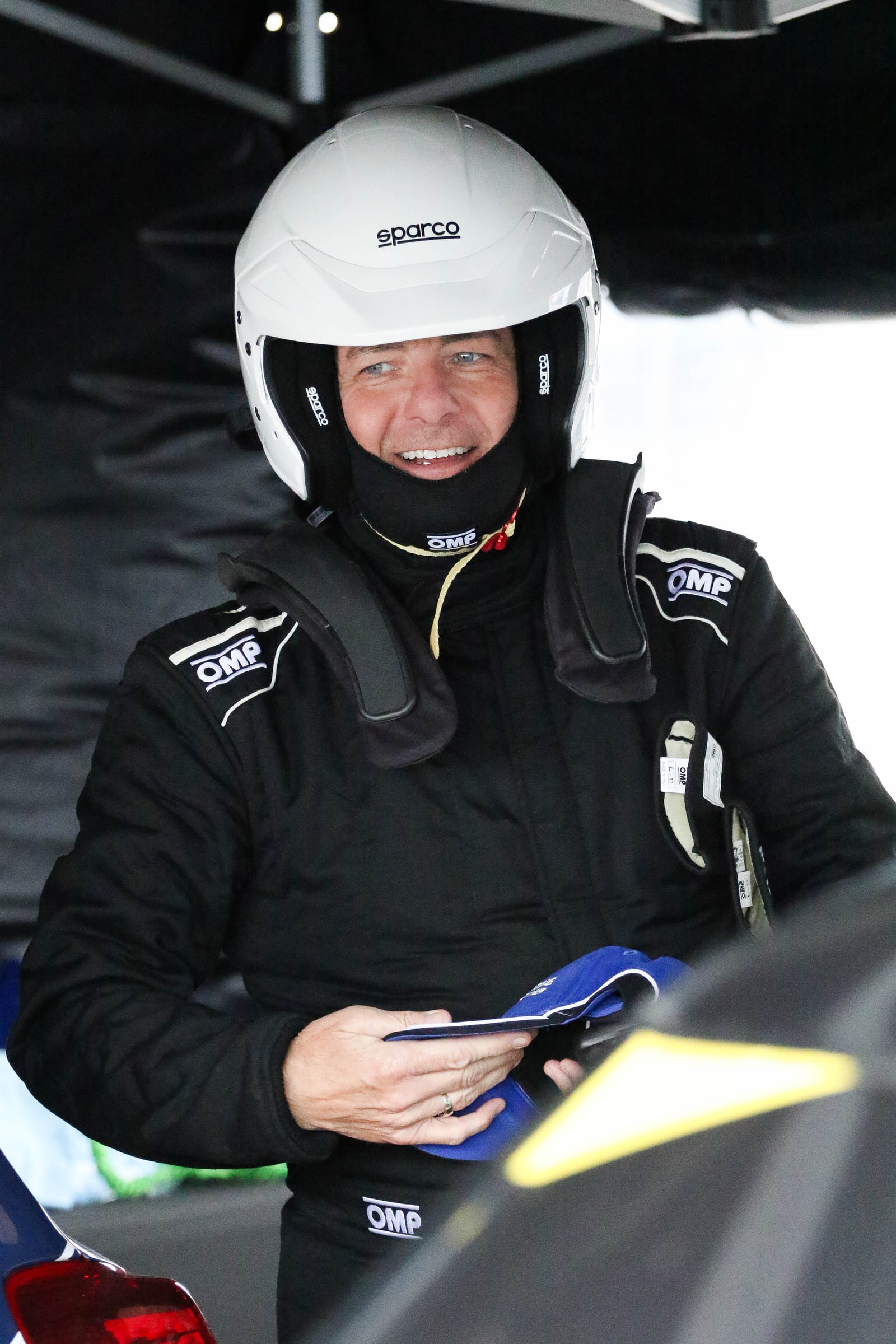 Darren Lucas in his Swift Sport race car